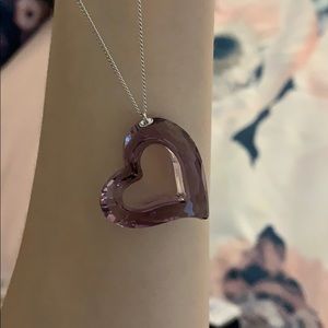 Swarovski necklace cz and sterling silver